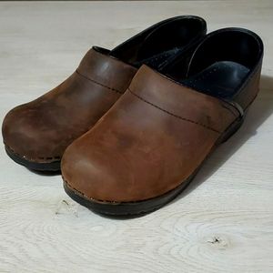 Dansko Professional Antique Brown Clogs